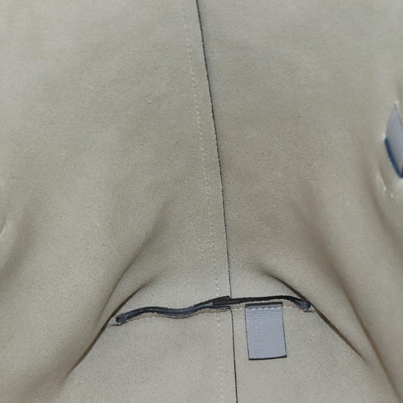 Chloe Darryl Tote Bag Leather Gray Gold Auth ki5336V