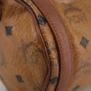 MCM Vicetos Logogram Shoulder Bag PVC Leather Brown Auth ki5337-14