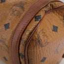 MCM Vicetos Logogram Shoulder Bag PVC Leather Brown Auth ki5337-15