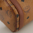 MCM Vicetos Logogram Shoulder Bag PVC Leather Brown Auth ki5337-16