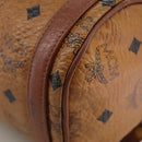 MCM Vicetos Logogram Shoulder Bag PVC Leather Brown Auth ki5337-17