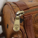 MCM Vicetos Logogram Shoulder Bag PVC Leather Brown Auth ki5337-18