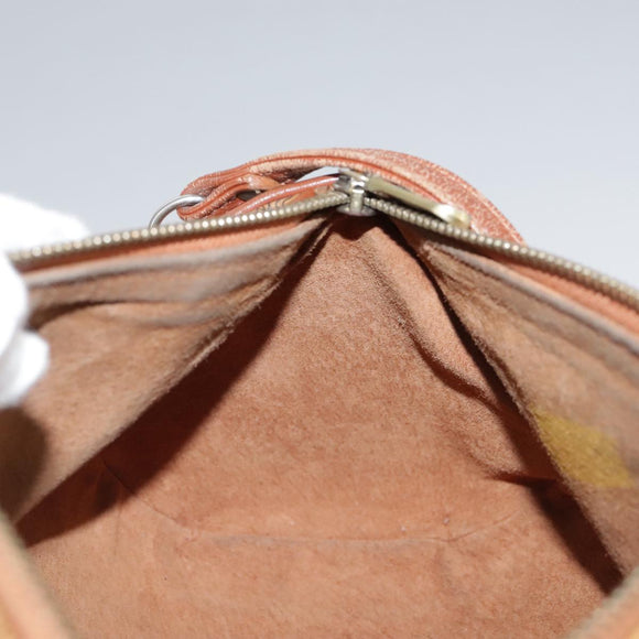 MCM Vicetos Logogram Shoulder Bag PVC Leather Brown Auth ki5337