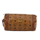 MCM Vicetos Logogram Shoulder Bag PVC Leather Brown Auth ki5337-13