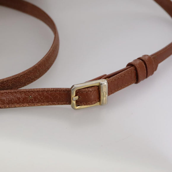 MCM Vicetos Logogram Shoulder Bag PVC Leather Brown Auth ki5337