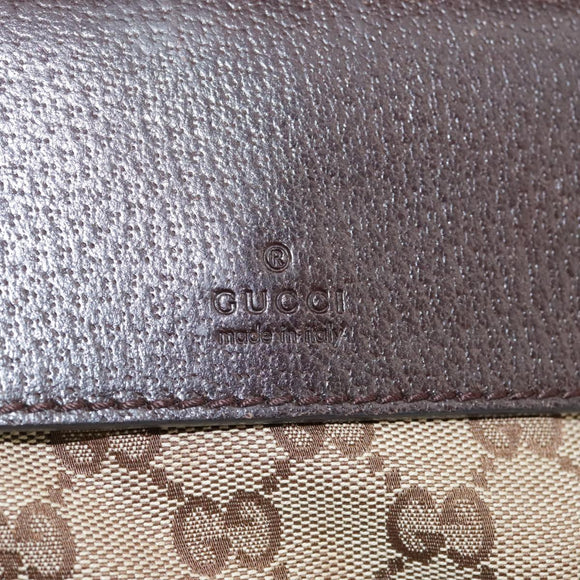 GUCCI GG Canvas Web Sherry Line Shoulder Bag Beige Red Green 169937 Auth ki5345