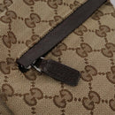 GUCCI GG Canvas Web Sherry Line Shoulder Bag Beige Red Green 169937 Auth ki5345-16