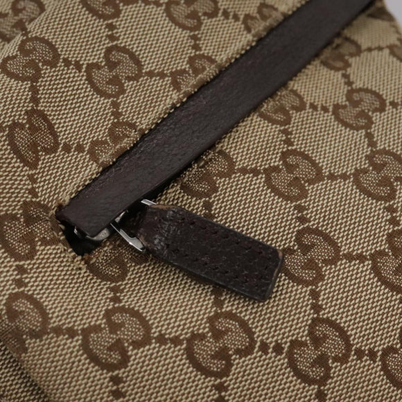 GUCCI GG Canvas Web Sherry Line Shoulder Bag Beige Red Green 169937 Auth ki5345