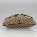 GUCCI GG Canvas Web Sherry Line Shoulder Bag Beige Red Green 169937 Auth ki5345-9