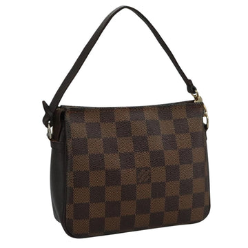 LOUIS VUITTON Damier Ebene Trousse Makeup Pouch N51982 LV Auth ki5364