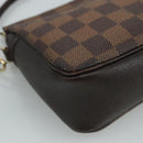 LOUIS VUITTON Damier Ebene Trousse Makeup Pouch N51982 LV Auth ki5364-16