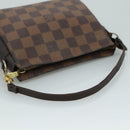 LOUIS VUITTON Damier Ebene Trousse Makeup Pouch N51982 LV Auth ki5364-7