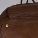 PRADA Tote Bag Leather 2way Brown Auth ki5372-15