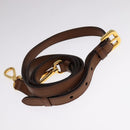 PRADA Tote Bag Leather 2way Brown Auth ki5372-22