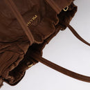 PRADA Tote Bag Leather 2way Brown Auth ki5372-6