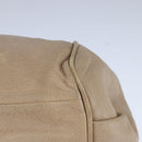 Chloe Etel Hand Bag Leather 2way Beige Gold Auth ki5376-16