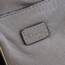 Chloe Etel Hand Bag Leather 2way Beige Gold Auth ki5376-17