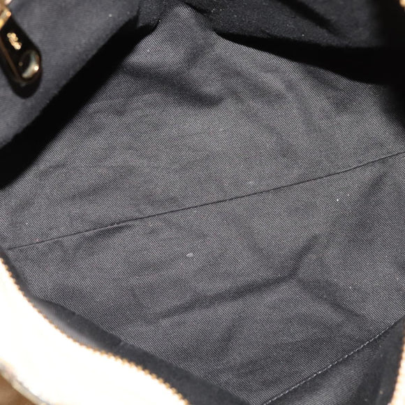 Chloe Etel Hand Bag Leather 2way Beige Gold Auth ki5376