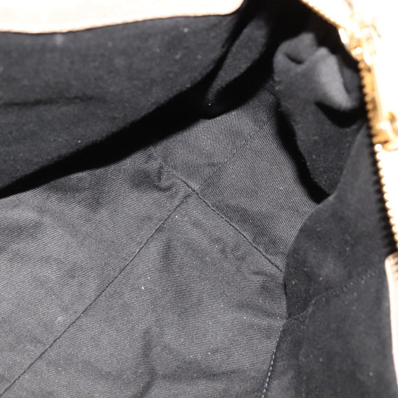 Chloe Etel Hand Bag Leather 2way Beige Gold Auth ki5376