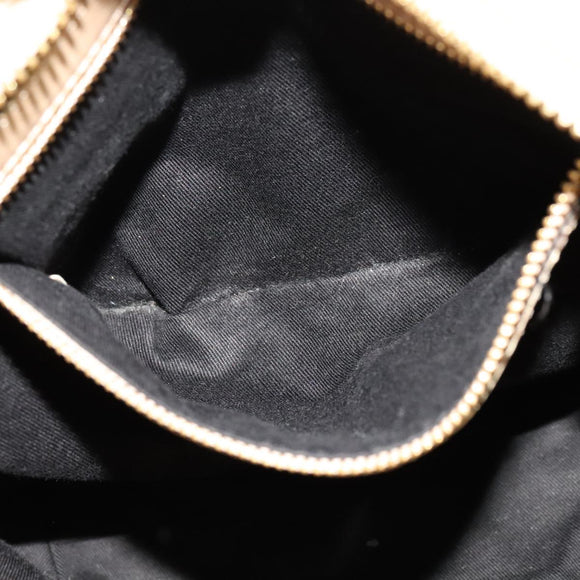 Chloe Etel Hand Bag Leather 2way Beige Gold Auth ki5376