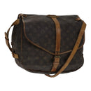 LOUIS VUITTON Monogram Saumur 35 Shoulder Bag M42254 LV Auth ki5377-1