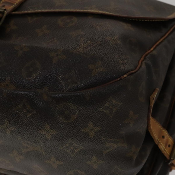 LOUIS VUITTON Monogram Saumur 35 Shoulder Bag M42254 LV Auth ki5377