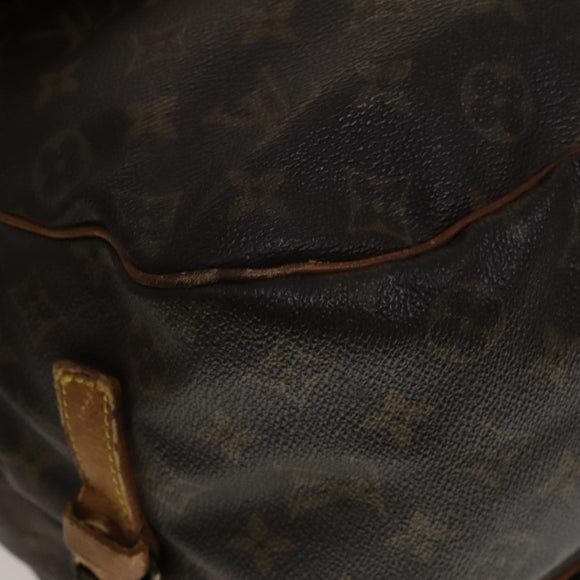 LOUIS VUITTON Monogram Saumur 35 Shoulder Bag M42254 LV Auth ki5377