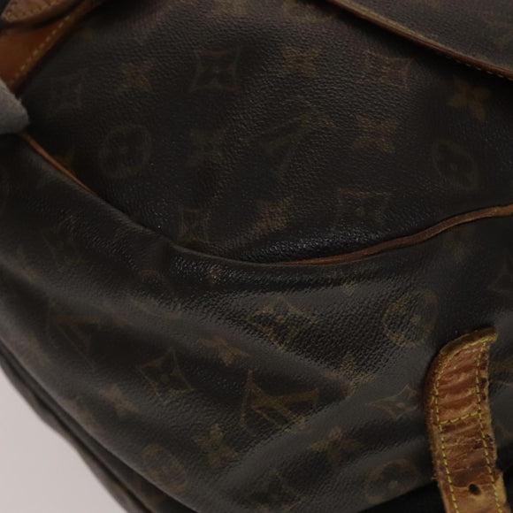 LOUIS VUITTON Monogram Saumur 35 Shoulder Bag M42254 LV Auth ki5377