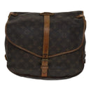 LOUIS VUITTON Monogram Saumur 35 Shoulder Bag M42254 LV Auth ki5377-13