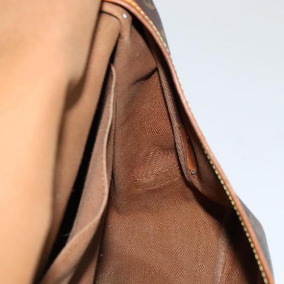 LOUIS VUITTON Monogram Saumur 35 Shoulder Bag M42254 LV Auth ki5377