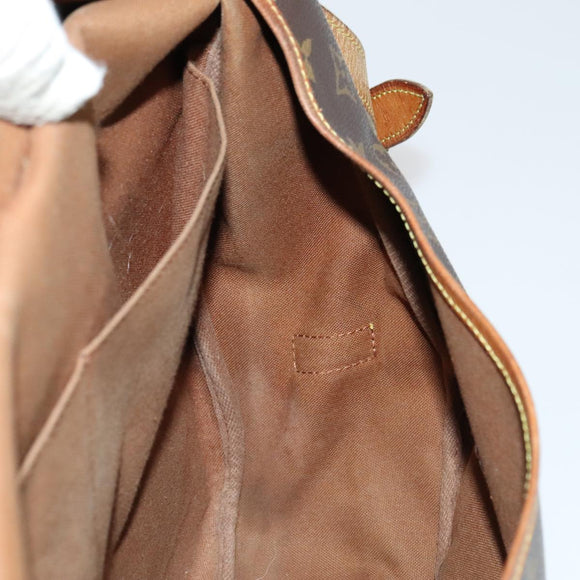 LOUIS VUITTON Monogram Saumur 35 Shoulder Bag M42254 LV Auth ki5377