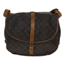 LOUIS VUITTON Monogram Saumur 35 Shoulder Bag M42254 LV Auth ki5377-2