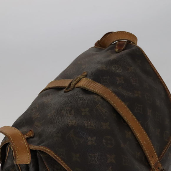 LOUIS VUITTON Monogram Saumur 35 Shoulder Bag M42254 LV Auth ki5377