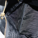 VERSACE Sunface Boston Bag Leather 2way Black Gold Auth ki5390V-19