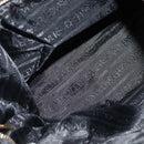 VERSACE Sunface Boston Bag Leather 2way Black Gold Auth ki5390V-21