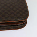 CELINE Macadam Canvas Shoulder Bag PVC Leather Brown Auth ki5395-17