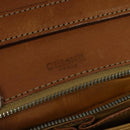 CELINE Macadam Canvas Shoulder Bag PVC Leather Brown Auth ki5395-19