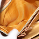 CELINE Macadam Canvas Shoulder Bag PVC Leather Brown Auth ki5395-23