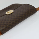 CELINE Macadam Canvas Shoulder Bag PVC Leather Brown Auth ki5395-6