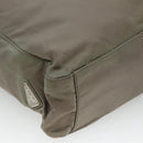 PRADA Tote Bag Nylon Gray Auth ki5409-8