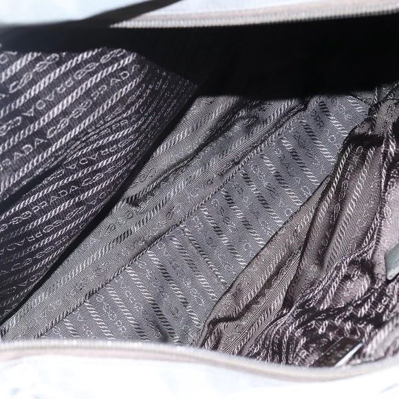 PRADA Tote Bag Nylon Gray Auth ki5409