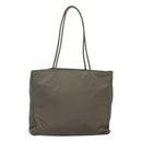PRADA Tote Bag Nylon Gray Auth ki5409-2