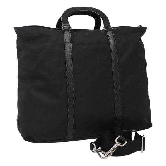 PRADA Handtasche Nylon 2-Wege Schwarz Auth ki5424