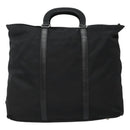 PRADA Hand Bag Nylon 2way Black Auth ki5424-2