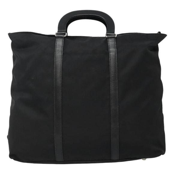 PRADA Hand Bag Nylon 2way Black Auth ki5424