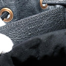 BALENCIAGA Giant Mini Pom Pom Hand Bag Leather 2way Black 285439 Auth ki5426V-12