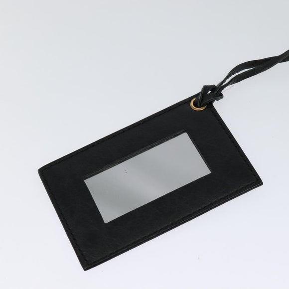 BALENCIAGA Giant Mini Pom Pom Hand Bag Leather 2way Black 285439 Auth ki5426V