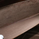 LOEWE Anagram Attache Case Hand Bag Leather Beige Auth ki5434-19