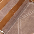 LOEWE Anagram Attache Case Hand Bag Leather Beige Auth ki5434-25