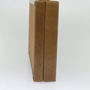 LOEWE Anagram Attache Case Hand Bag Leather Beige Auth ki5434-4